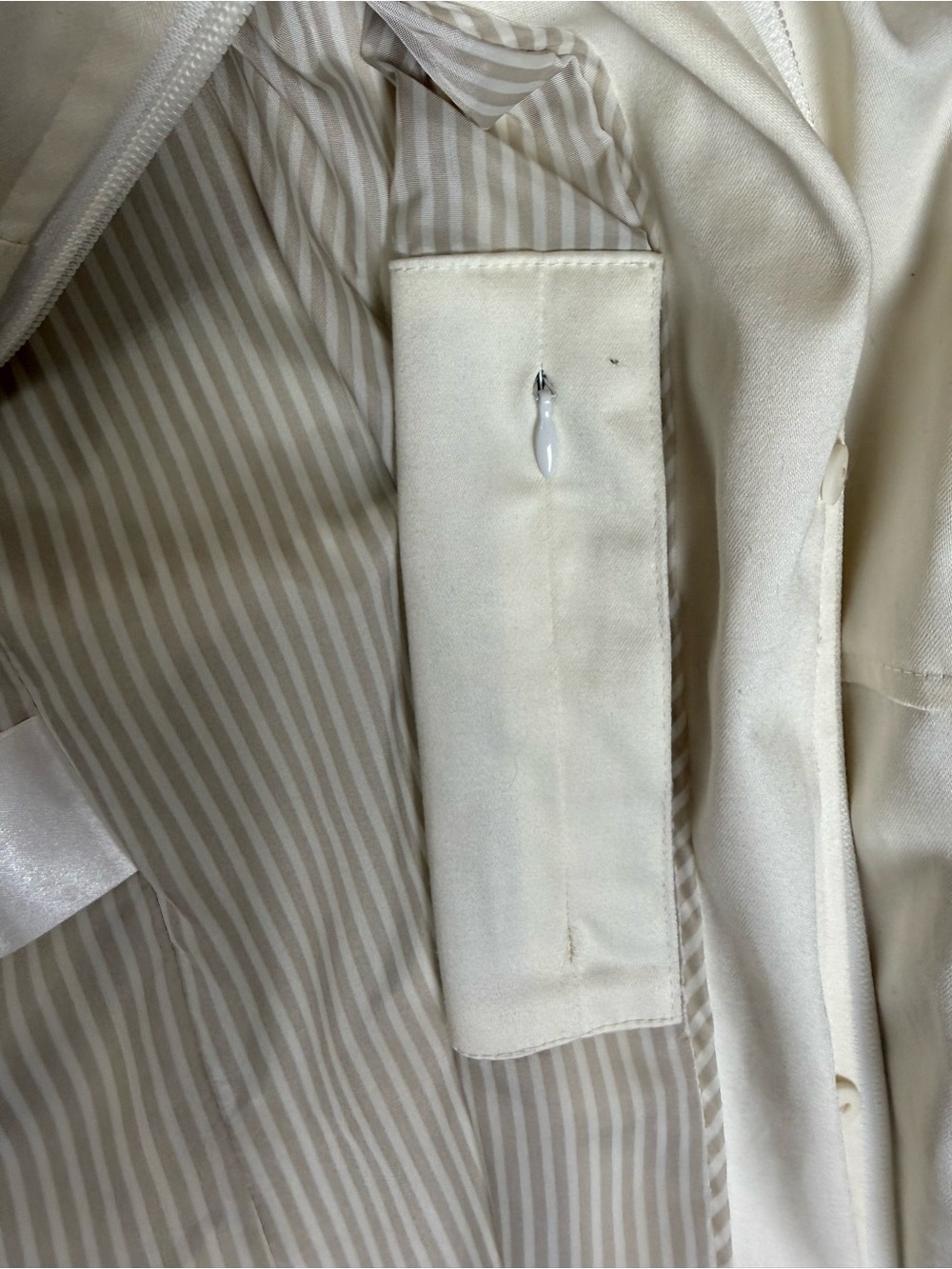Pendleton Women’s Raincoat & Bucket Hat Lined Size 2X Ivory Trench Coat - Picture 6 of 8